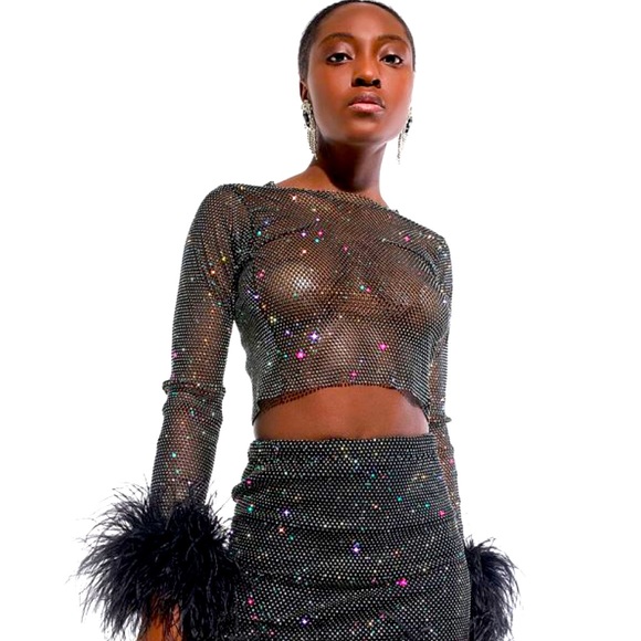 SANTA-BRANDS Feather top size M/L - Picture 1 of 4